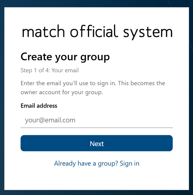 Sign Up